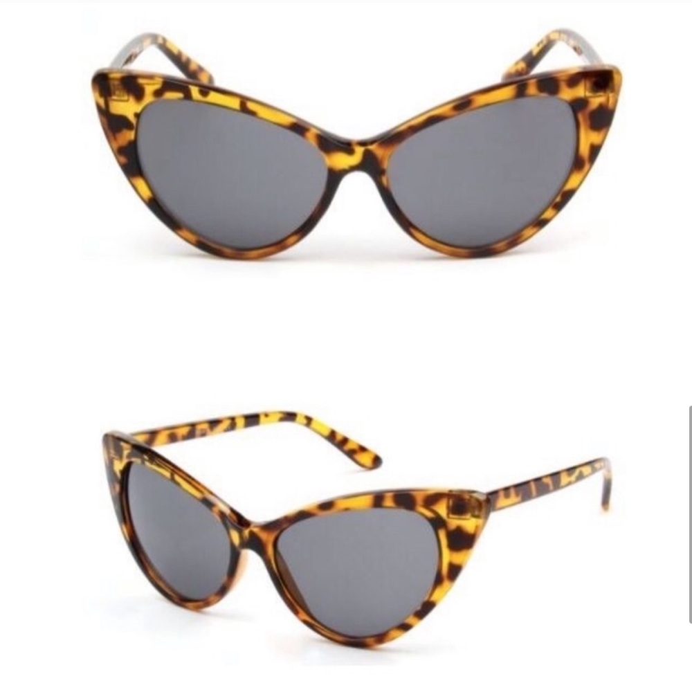 Tortoise Cat Eye  Fashion Sunglasses - Picture 4 of 6